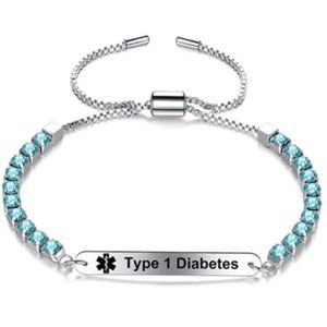 Personalized Engraved Diabetes Medical Alert ID